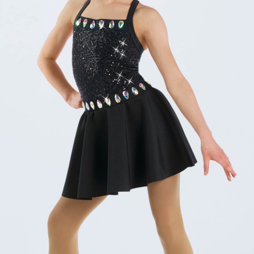 Weissman Gemstone Halter Dress Dance Costume
Leotard Adult Small Black NEW - Picture 7 of 7